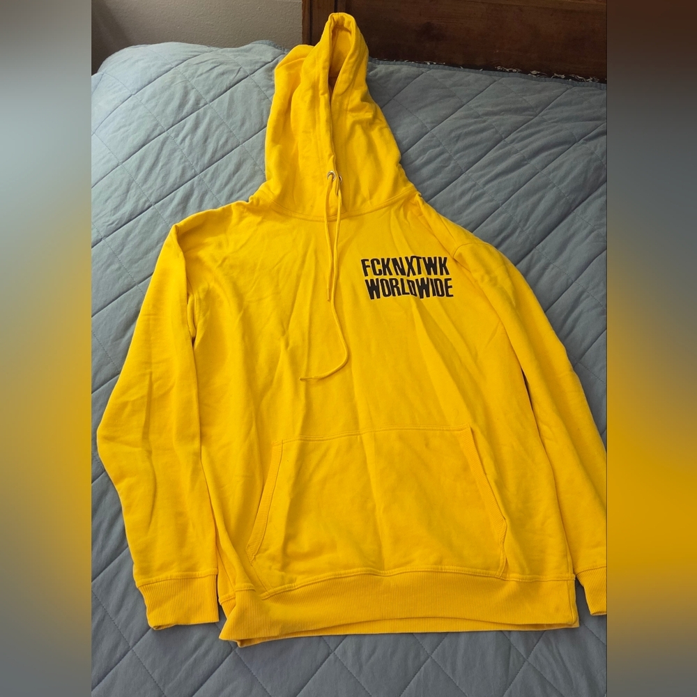 FCKNXTWK Yellow Worldwide Men's Hoodie